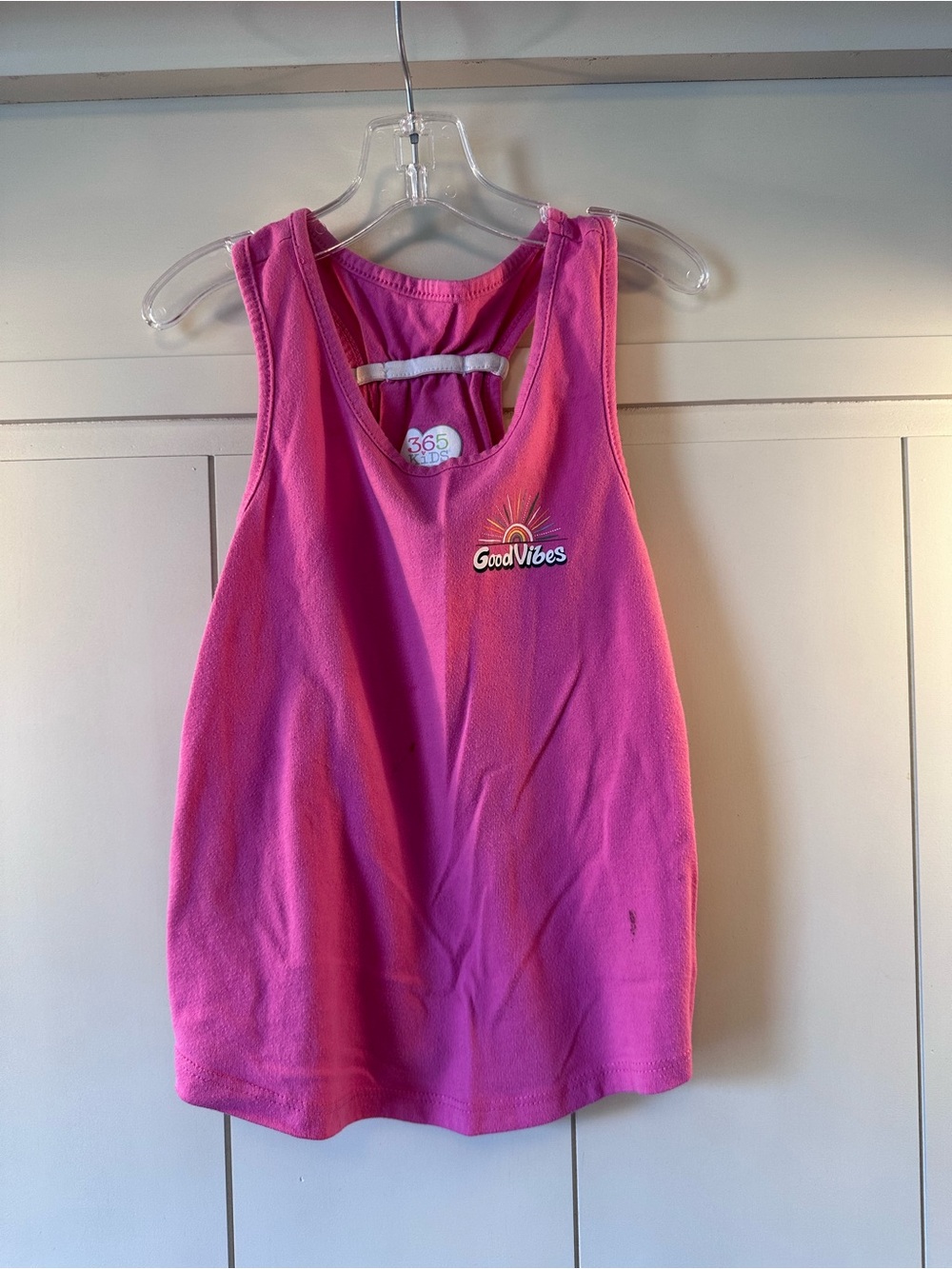 Garanimals Bright Pink 'Good Vibes' Girls Tank Top